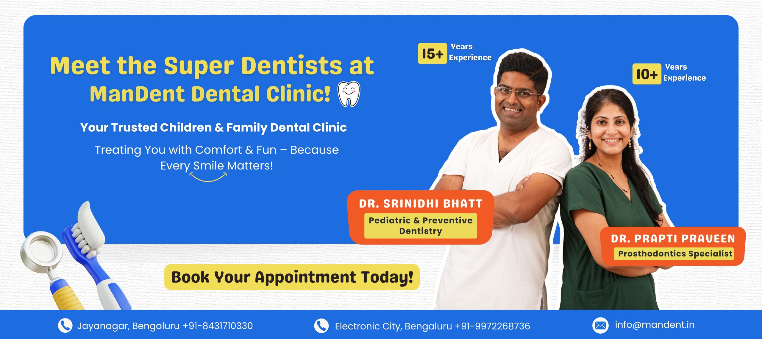 Welcome to ManDent Dental Clinic – Expert Pediatric and Family Dentistry